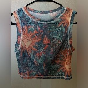 Adorable Mesh Crop Tank